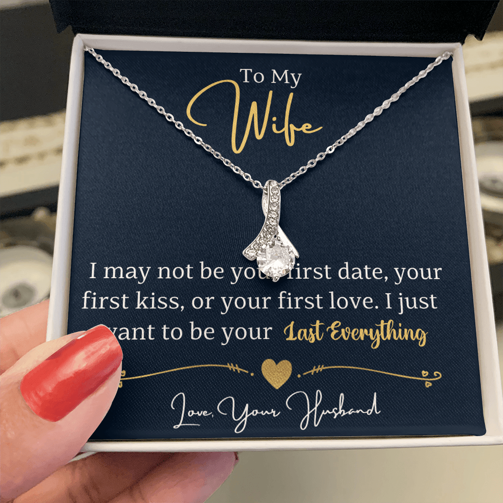 To My Wife Enchanting Beauty Necklace – Forever & Always, Elegant Gift from Husband - Versatile Zing