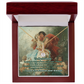 "Classic Love Masterpiece" - Soulmate Necklace with Crystal Pendant  in Romantic Art Gift Box (Available in White & Yellow Gold)