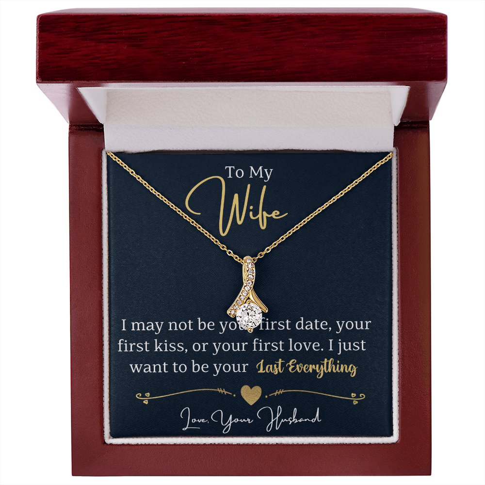 To My Wife Enchanting Beauty Necklace – Forever & Always, Elegant Gift from Husband - Versatile Zing