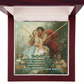 "Classic Love Masterpiece" - Soulmate Necklace with Crystal Pendant  in Romantic Art Gift Box (Available in White & Yellow Gold)