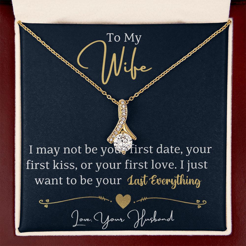 To My Wife Enchanting Beauty Necklace – Forever & Always, Elegant Gift from Husband - Versatile Zing
