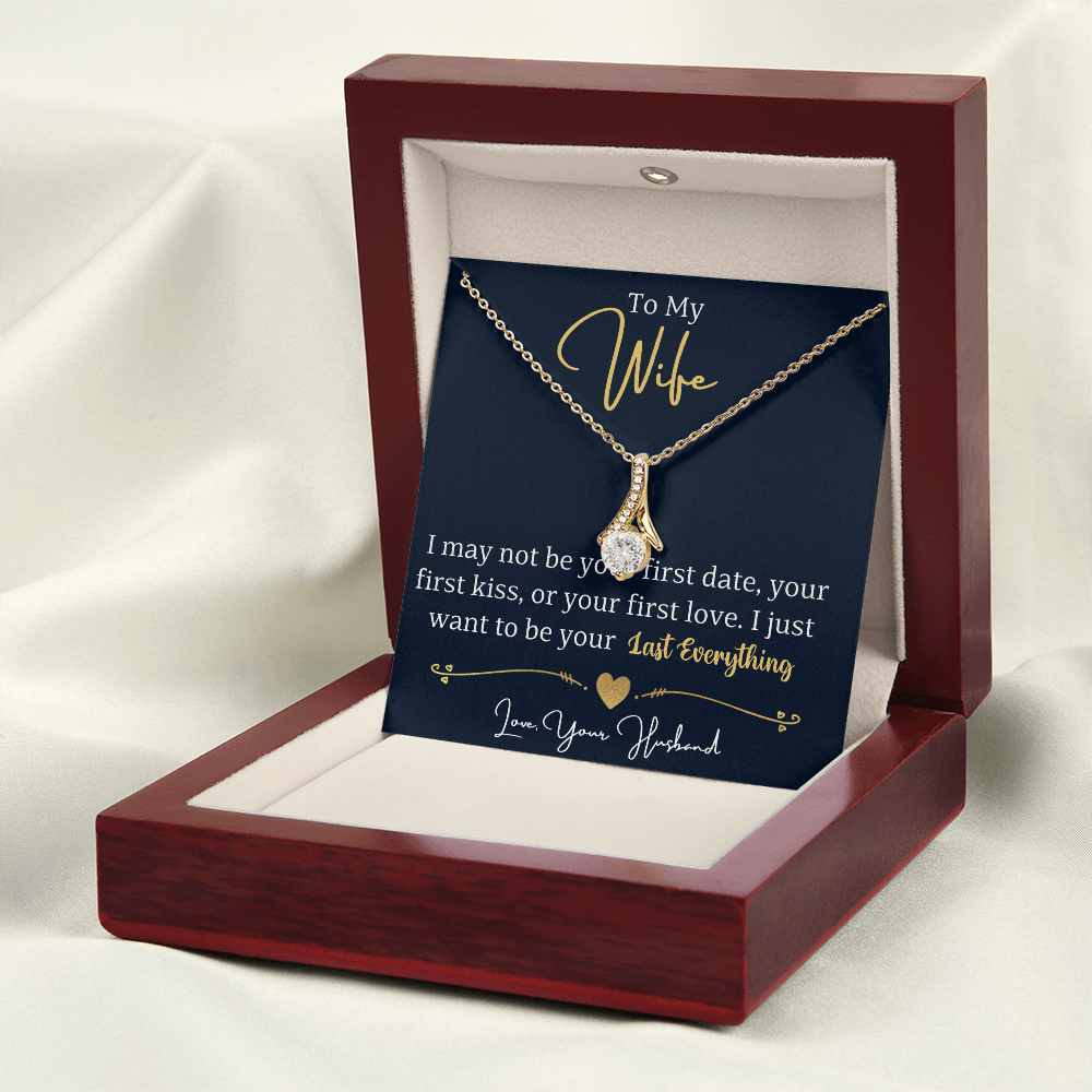 To My Wife Enchanting Beauty Necklace – Forever & Always, Elegant Gift from Husband - Versatile Zing