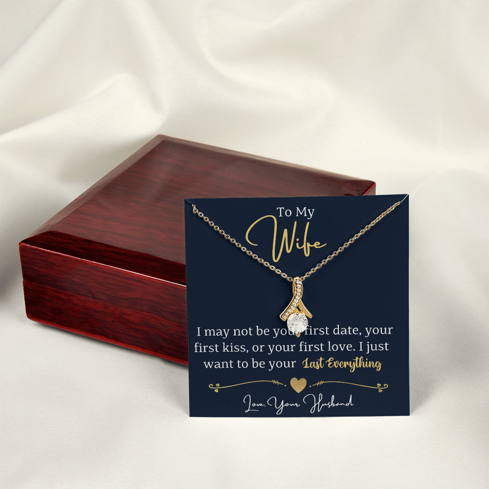 To My Wife Enchanting Beauty Necklace – Forever & Always, Elegant Gift from Husband - Versatile Zing