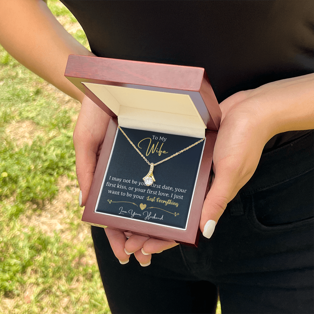 To My Wife Enchanting Beauty Necklace – Forever & Always, Elegant Gift from Husband - Versatile Zing