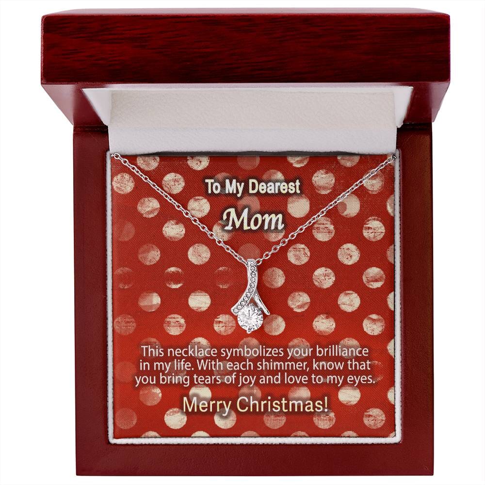 Brilliant Love Necklace - A Touch of Joy for Mom this Christmas Jewelry ShineOn Fulfillment White Gold Finish Luxury Box 