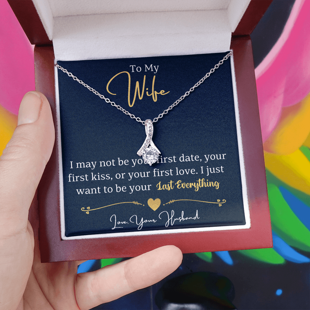 To My Wife Enchanting Beauty Necklace – Forever & Always, Elegant Gift from Husband - Versatile Zing