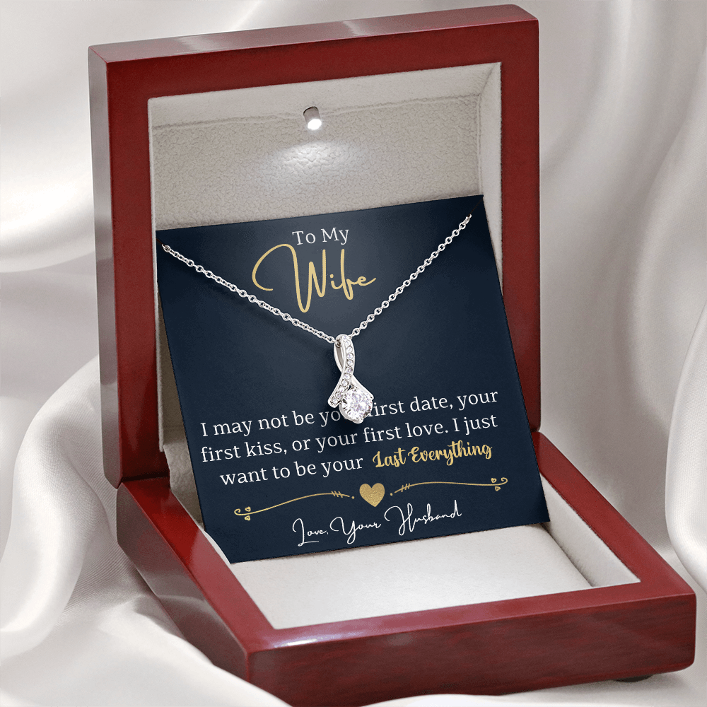 To My Wife Enchanting Beauty Necklace – Forever & Always, Elegant Gift from Husband - Versatile Zing
