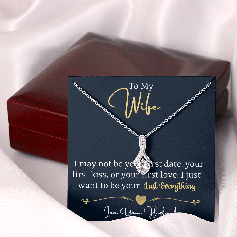 To My Wife Enchanting Beauty Necklace – Forever & Always, Elegant Gift from Husband - Versatile Zing