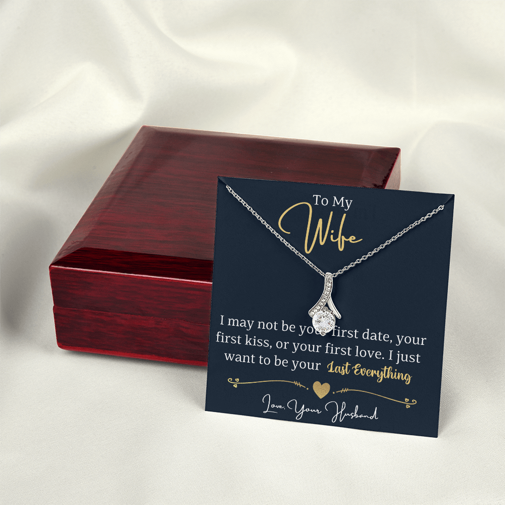 To My Wife Enchanting Beauty Necklace – Forever & Always, Elegant Gift from Husband - Versatile Zing
