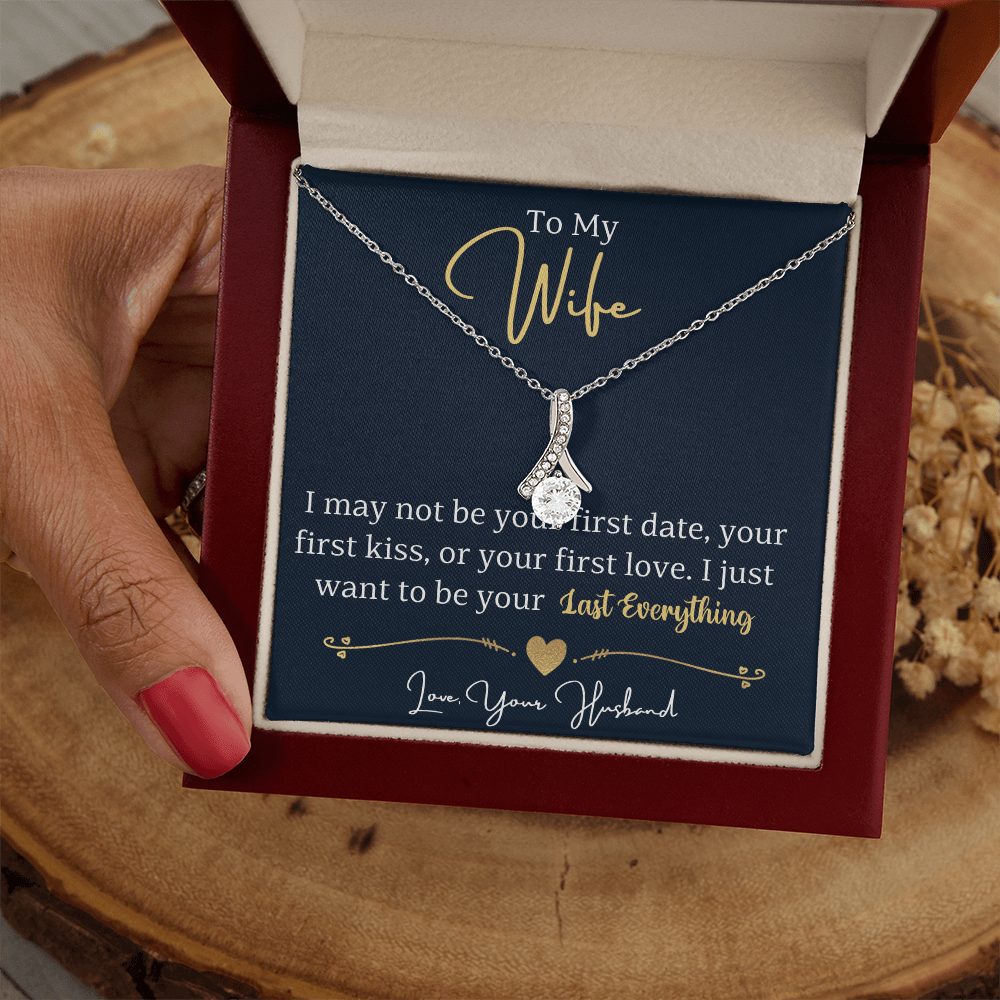 To My Wife Enchanting Beauty Necklace – Forever & Always, Elegant Gift from Husband - Versatile Zing
