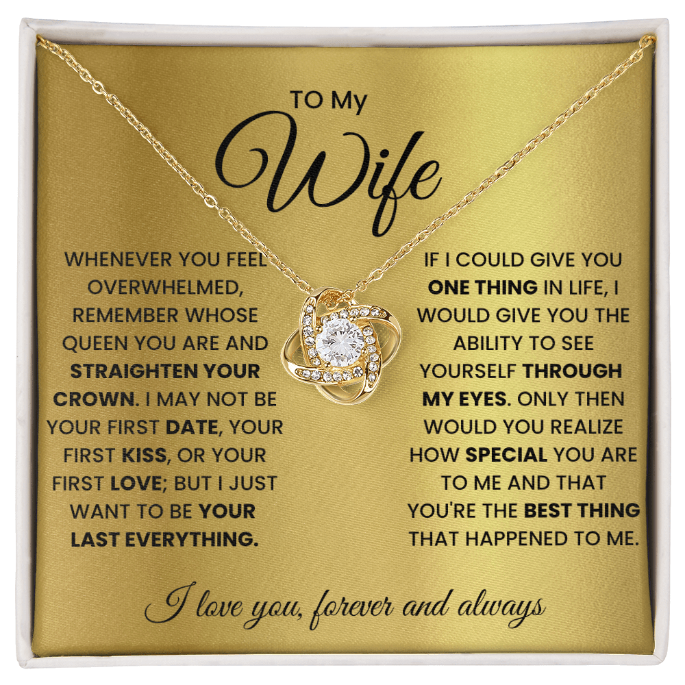 Love Knot Necklace for Wife – Forever & Always, Gift from Husband - Versatile Zing