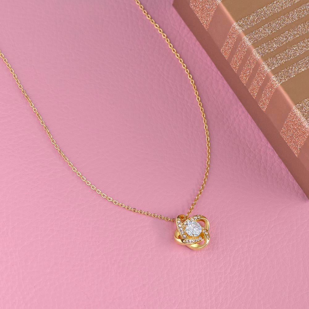 To My Wife – Love Knot Necklace, My Queen Forever