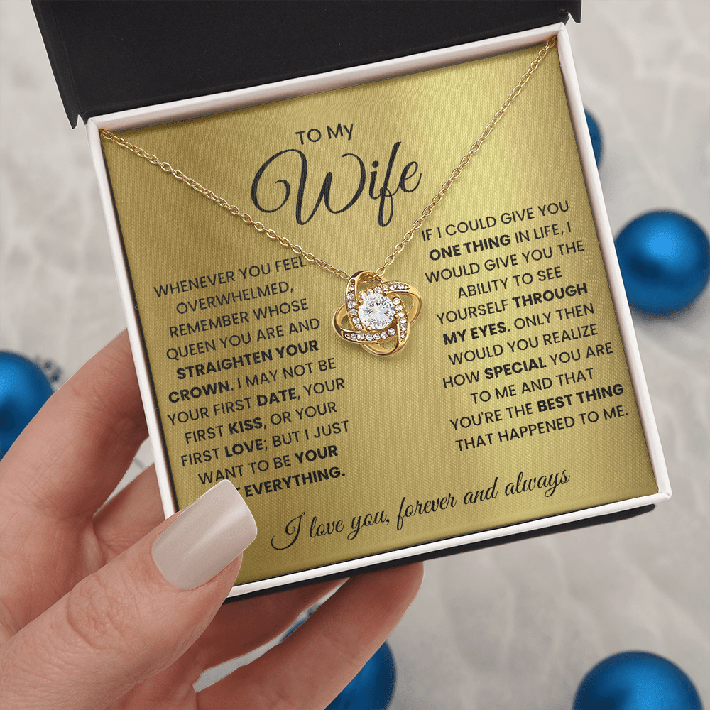 Love Knot Necklace for Wife – Forever & Always, Gift from Husband - Versatile Zing