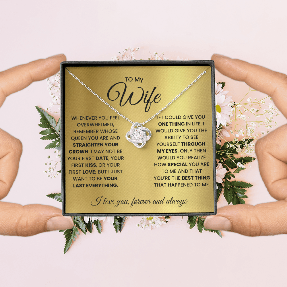 Love Knot Necklace for Wife – Forever & Always, Gift from Husband - Versatile Zing