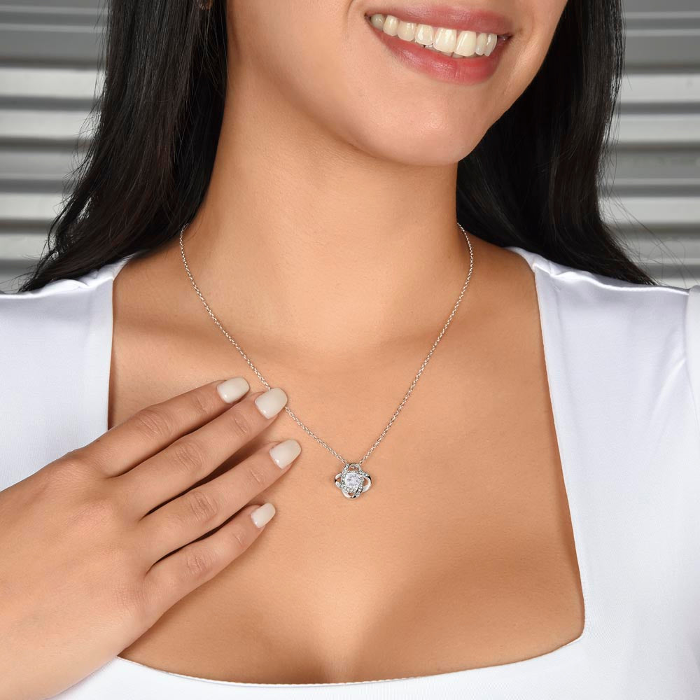 To My Beautiful Wife – Love Knot Necklace, You Complete My Life