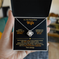To My Beautiful Wife – Love Knot Necklace, You Complete My Life