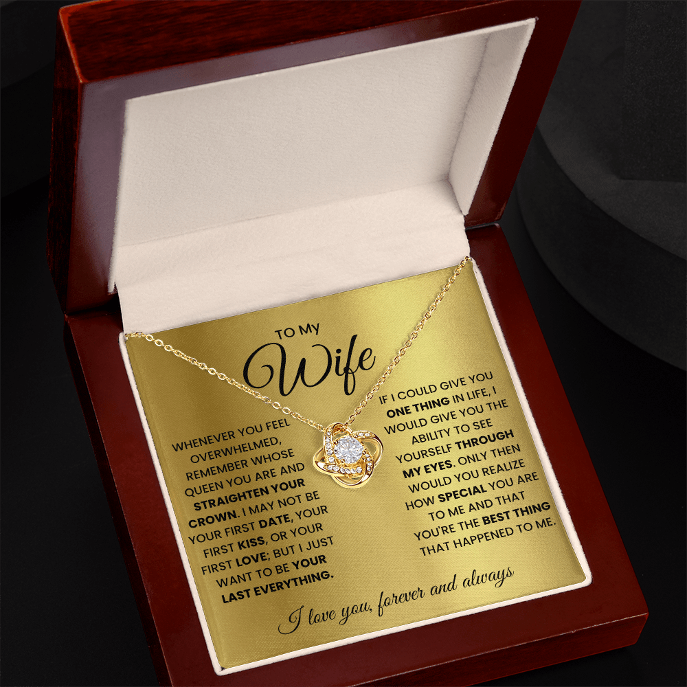 Love Knot Necklace for Wife – Forever & Always, Gift from Husband - Versatile Zing