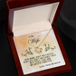 To My Wife – Love Knot Necklace, My Queen Forever