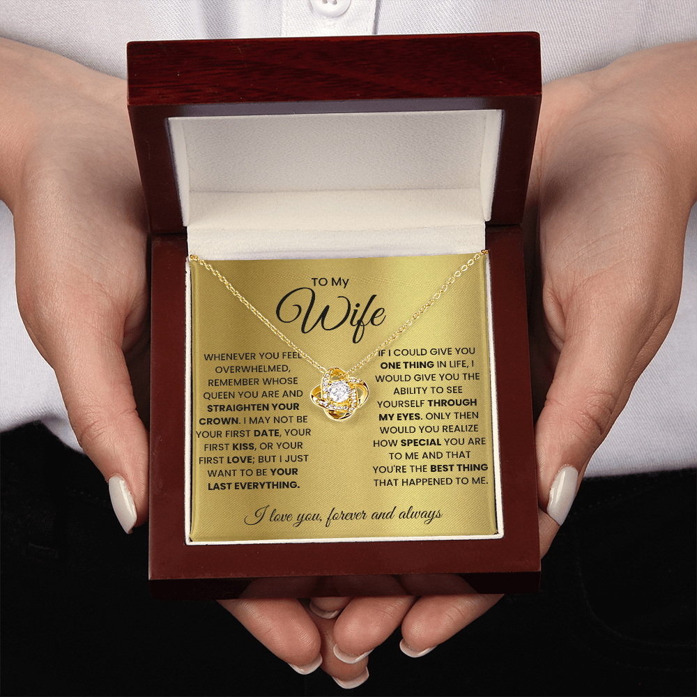 Love Knot Necklace for Wife – Forever & Always, Gift from Husband - Versatile Zing