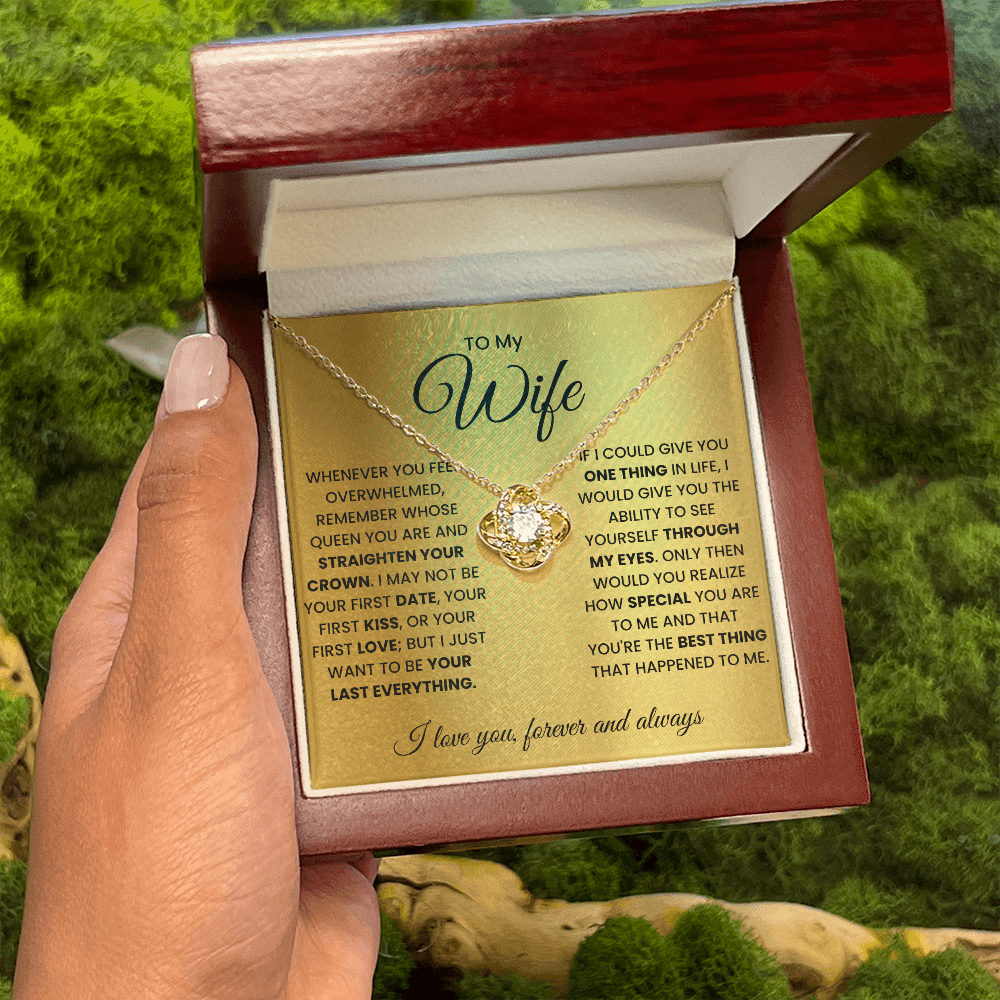 Love Knot Necklace for Wife – Forever & Always, Gift from Husband - Versatile Zing