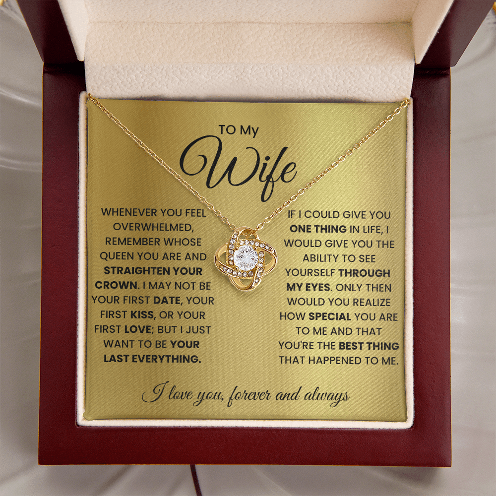 Love Knot Necklace for Wife – Forever & Always, Gift from Husband - Versatile Zing