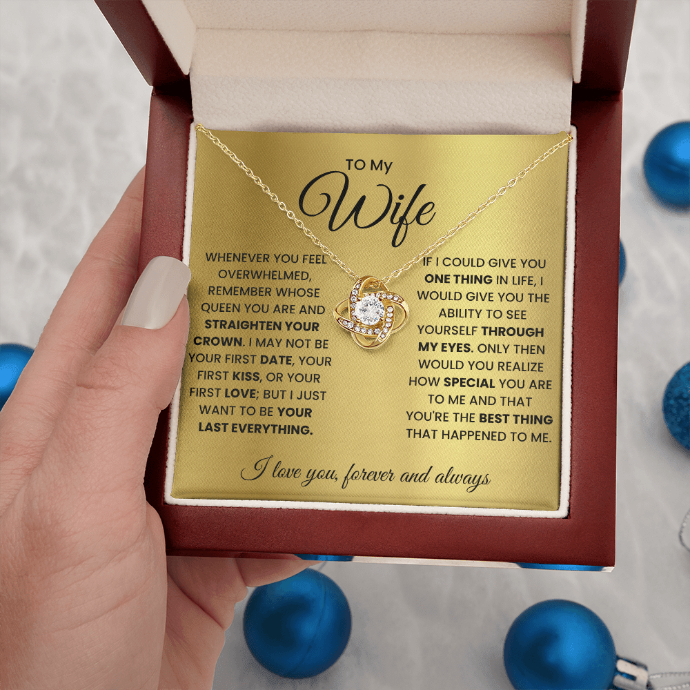 Love Knot Necklace for Wife – Forever & Always, Gift from Husband - Versatile Zing