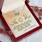 To My Wife – Love Knot Necklace, My Queen Forever