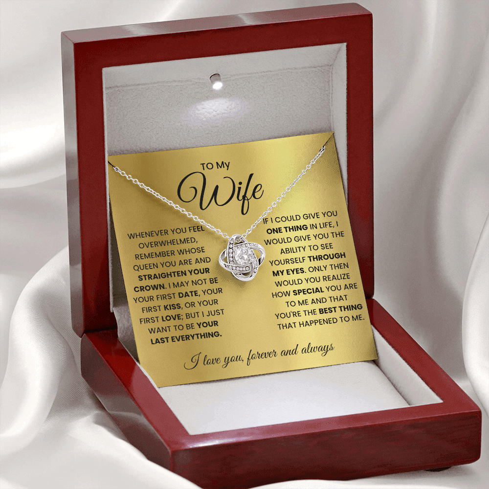 Love Knot Necklace for Wife – Forever & Always, Gift from Husband - Versatile Zing