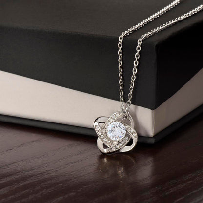 Love Knot Necklace – Symbol of Eternal Connection, Elegant Gift for Her