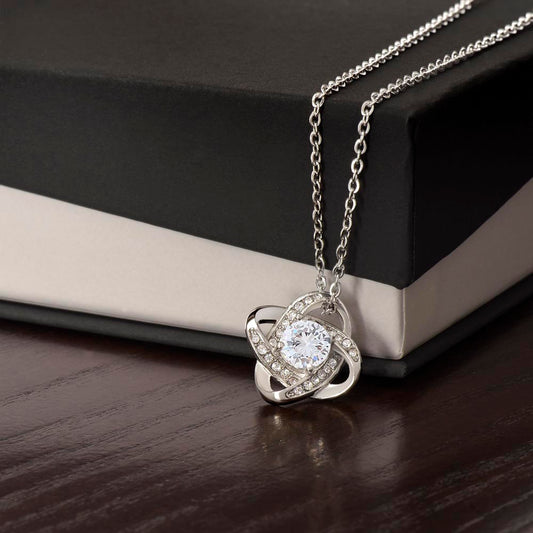 Love Knot Necklace – Symbol of Eternal Connection, Elegant Gift for Her