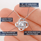 Love Knot Necklace – Symbol of Eternal Connection, Elegant Gift for Her