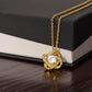 Love Knot Necklace – Symbol of Eternal Connection, Elegant Gift for Her