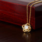 Love Knot Necklace – Symbol of Eternal Connection, Elegant Gift for Her