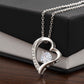 Forever Love Necklace – Heart Pendant with Sparkling CZ Crystal, Romantic Gift for Her