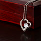Forever Love Necklace – Heart Pendant with Sparkling CZ Crystal, Romantic Gift for Her