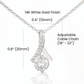 Enchanting Beauty Necklace – Elegant Ribbon Pendant Gift for Her