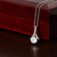 Enchanting Beauty Necklace – Elegant Ribbon Pendant Gift for Her