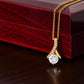 Enchanting Beauty Necklace – Elegant Ribbon Pendant Gift for Her