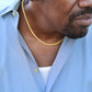 Men's Cuban Link Chain – Polished Stainless Steel or 14K Gold Finish, Adjustable Fit