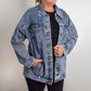 Country Dancing Oversized Denim Jacket – Women's Western Style