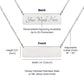 Line Dance Diva Horizontal Bar Necklace – Personalized Gift for Country Dancers, Custom Engraving on Back