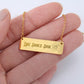 Line Dance Diva Horizontal Bar Necklace – Personalized Gift for Country Dancers, Custom Engraving on Back