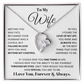 To My Wife – Forever Love Necklace, Romantic Heart Pendant