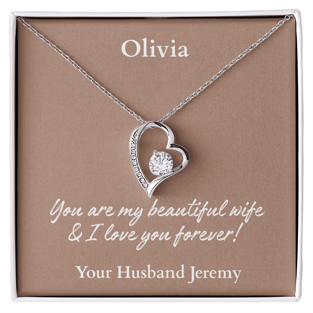 Personalized Name Forever Love Necklace – The Perfect Gift for Your Wife - Versatile Zing