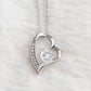 Personalized Forever Love Necklace – Custom Name Gift for Her, Romantic Heart Pendant