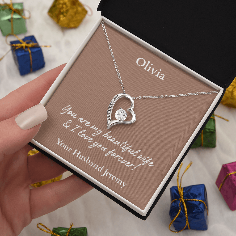 Personalized Name Forever Love Necklace – The Perfect Gift for Your Wife - Versatile Zing