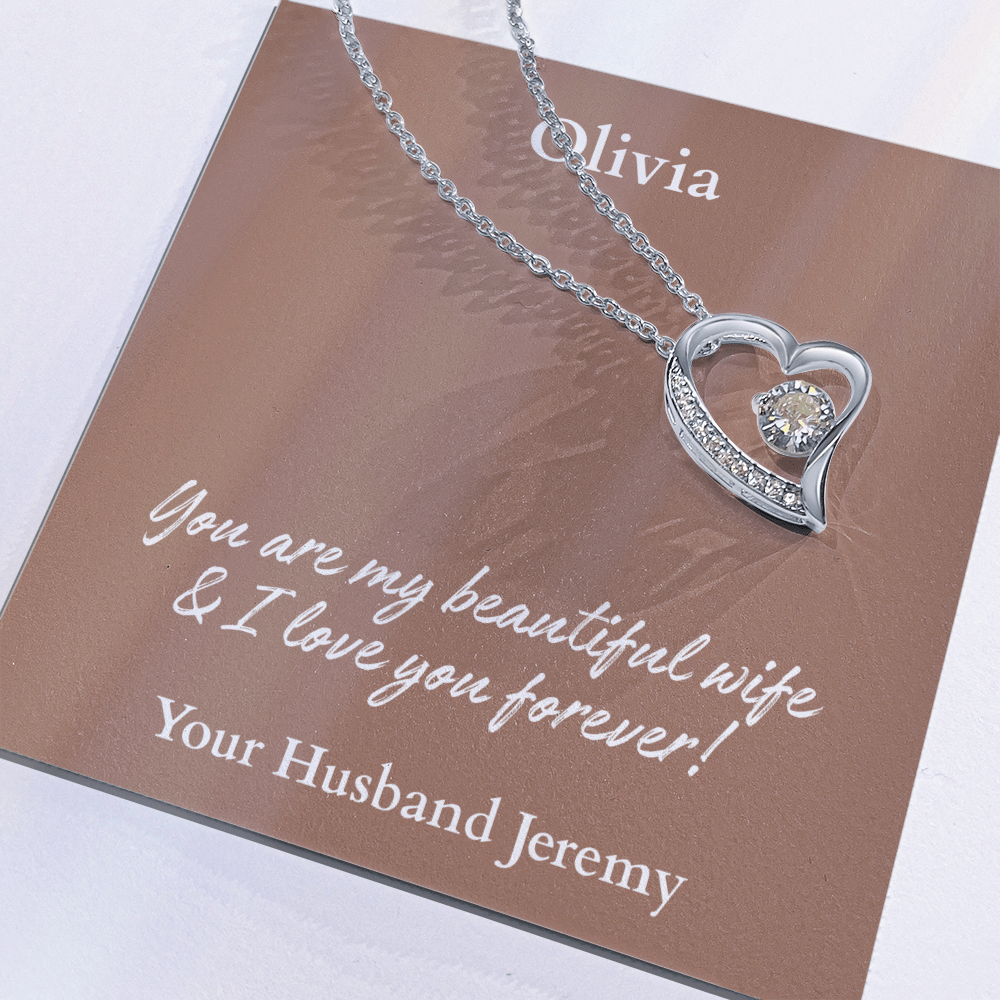 Personalized Name Forever Love Necklace – The Perfect Gift for Your Wife - Versatile Zing