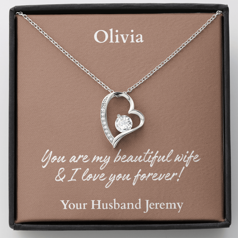 Personalized Name Forever Love Necklace – The Perfect Gift for Your Wife - Versatile Zing