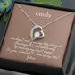 Personalized Forever Love Necklace – Custom Name Gift for Her, Romantic Heart Pendant