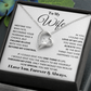 To My Wife – Forever Love Necklace, Romantic Heart Pendant